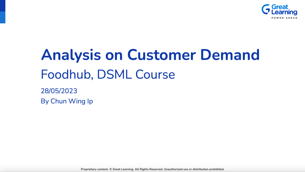 FoodHub Order Analysis